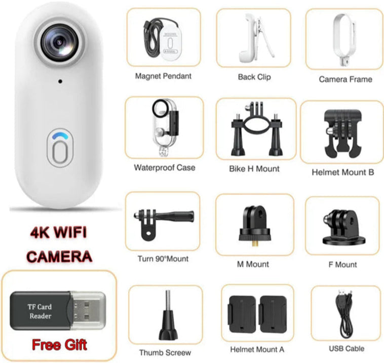 1080P Vlog Wireless Camera Ultra Small Body Cam Motorcycle Bicycle Helmet Subminiature Action Cam Wifi Portable Video Recorder