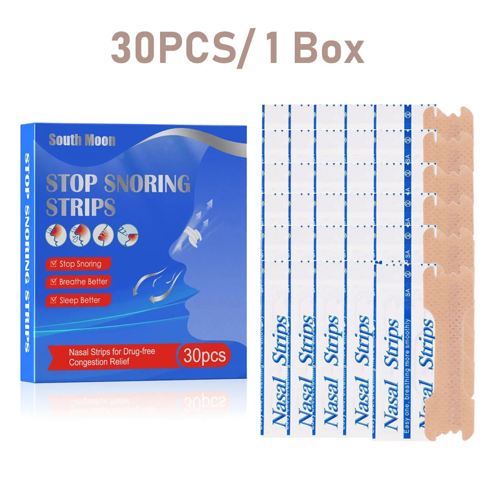 10/90PCS Breath Nasal Strips Right Aid Stop anti Snoring Nose Patch Good Sleeping Patch Product Easier Breath Sleep Aid Decive