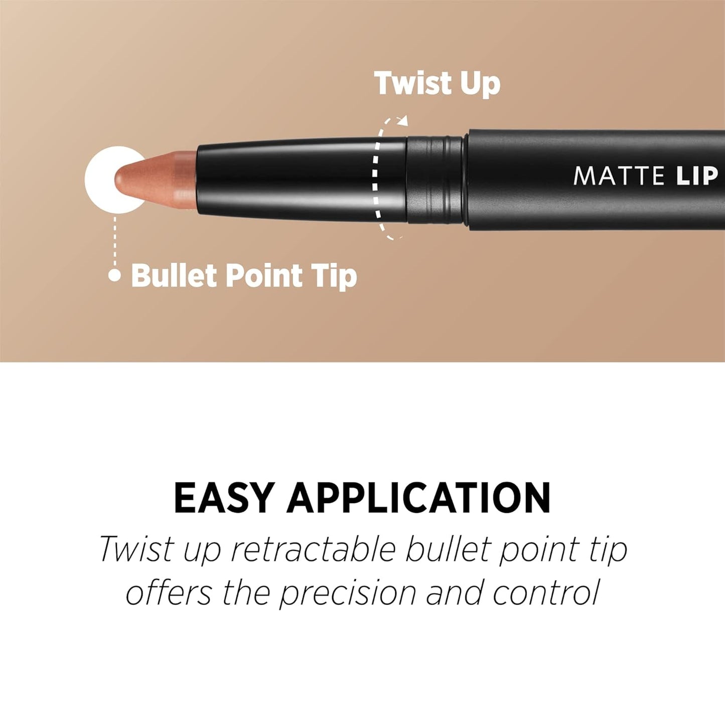 MATTE LIP CRAYON 03 TAUPE BEIGE Long Lasting Velvet Soft Matte Lipstick