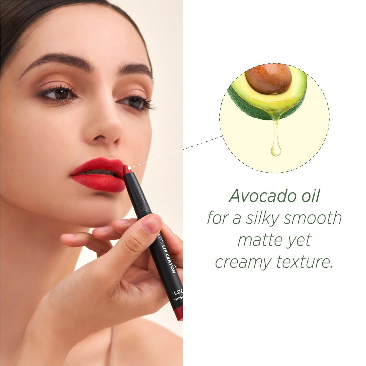 MATTE LIP CRAYON 03 TAUPE BEIGE Long Lasting Velvet Soft Matte Lipstick