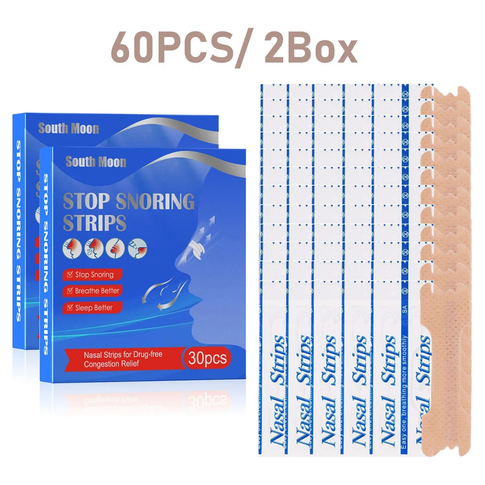 10/90PCS Breath Nasal Strips Right Aid Stop anti Snoring Nose Patch Good Sleeping Patch Product Easier Breath Sleep Aid Decive