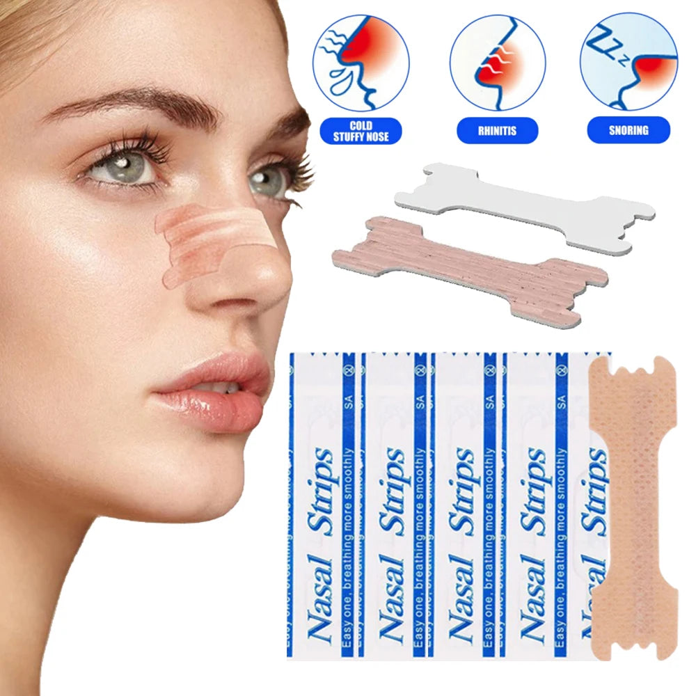 10/90PCS Breath Nasal Strips Right Aid Stop anti Snoring Nose Patch Good Sleeping Patch Product Easier Breath Sleep Aid Decive
