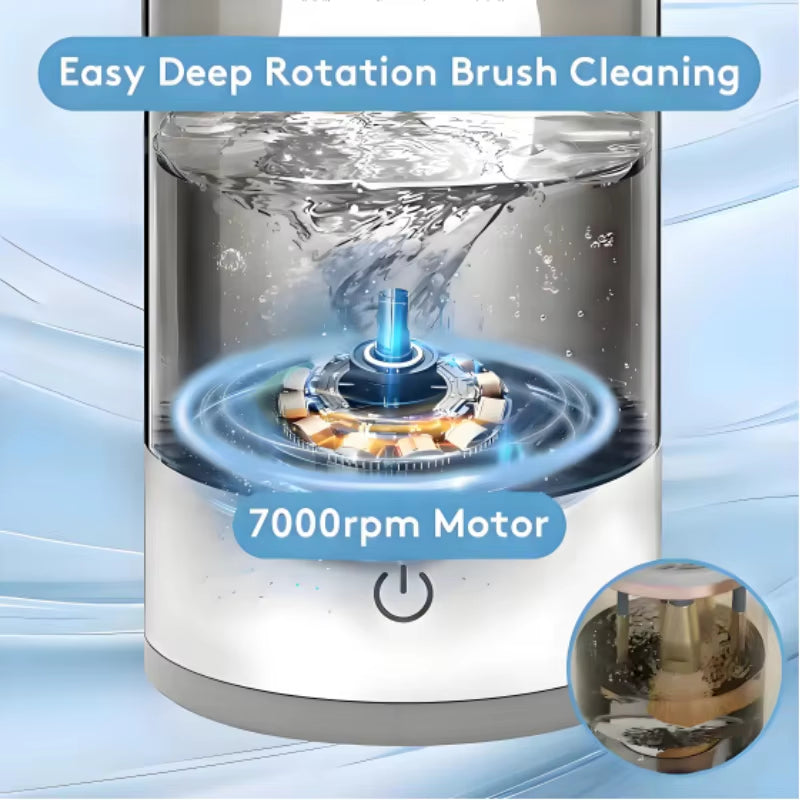 USB Electric Makeup Brush Cleaner Portable 3 in 1 Makeup Brushes Drying Rack Lazy Cleaning Brush Washer Quick Dry Stand Device