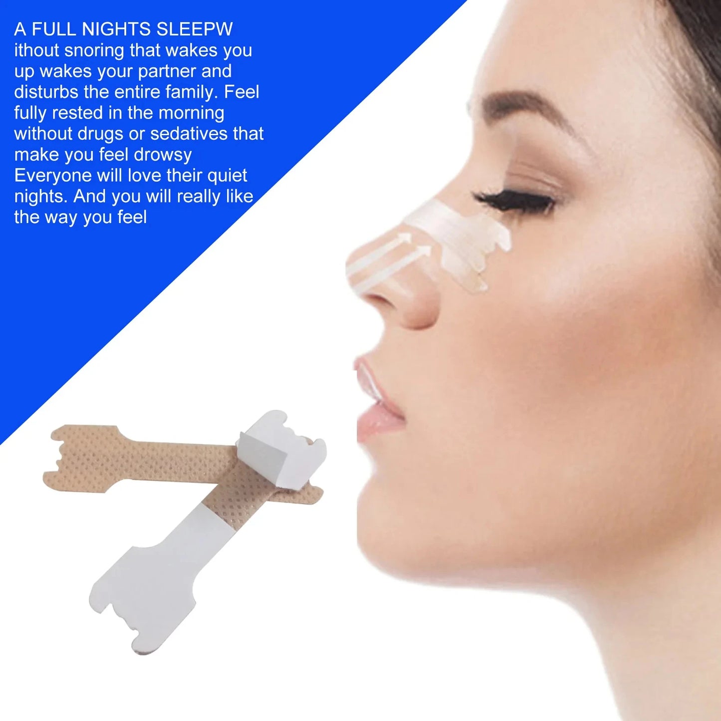 10/90PCS Breath Nasal Strips Right Aid Stop anti Snoring Nose Patch Good Sleeping Patch Product Easier Breath Sleep Aid Decive