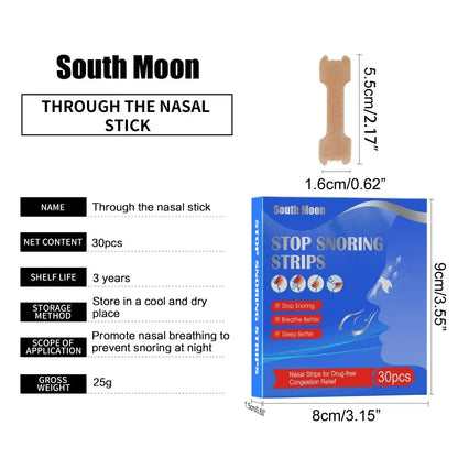 10/90PCS Breath Nasal Strips Right Aid Stop anti Snoring Nose Patch Good Sleeping Patch Product Easier Breath Sleep Aid Decive
