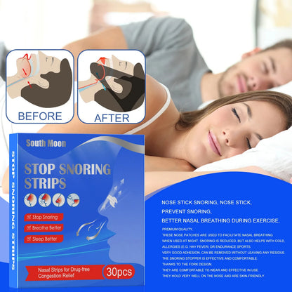 10/90PCS Breath Nasal Strips Right Aid Stop anti Snoring Nose Patch Good Sleeping Patch Product Easier Breath Sleep Aid Decive