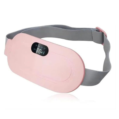 Portable Cordless Heating Pad – Electric Waist Belt for Cramps and Pain Relief, with 3 Heat Modes. Fast Heating Abdominal Wrap Belt for Women and Girls (Purple/White)