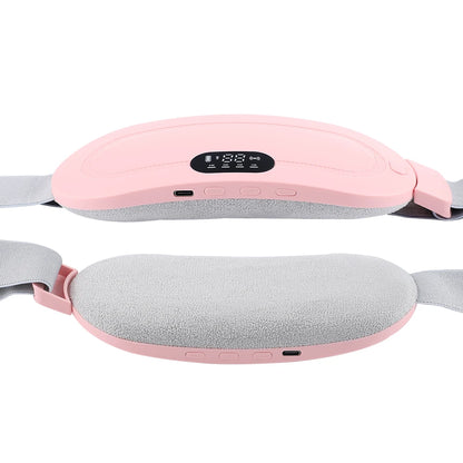 Portable Cordless Heating Pad – Electric Waist Belt for Cramps and Pain Relief, with 3 Heat Modes. Fast Heating Abdominal Wrap Belt for Women and Girls (Purple/White)